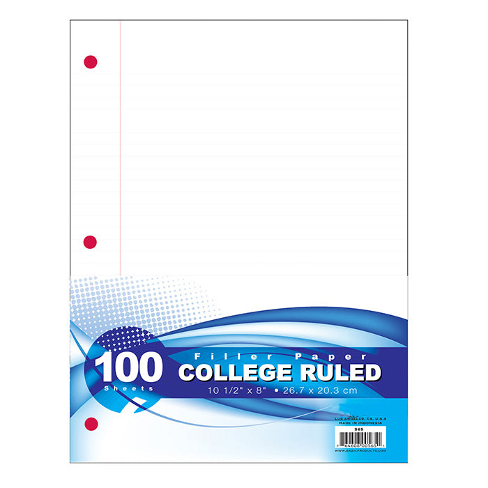 Filler Paper 100 Ct.   |||   36 PACKS | $2.22 PER PACK