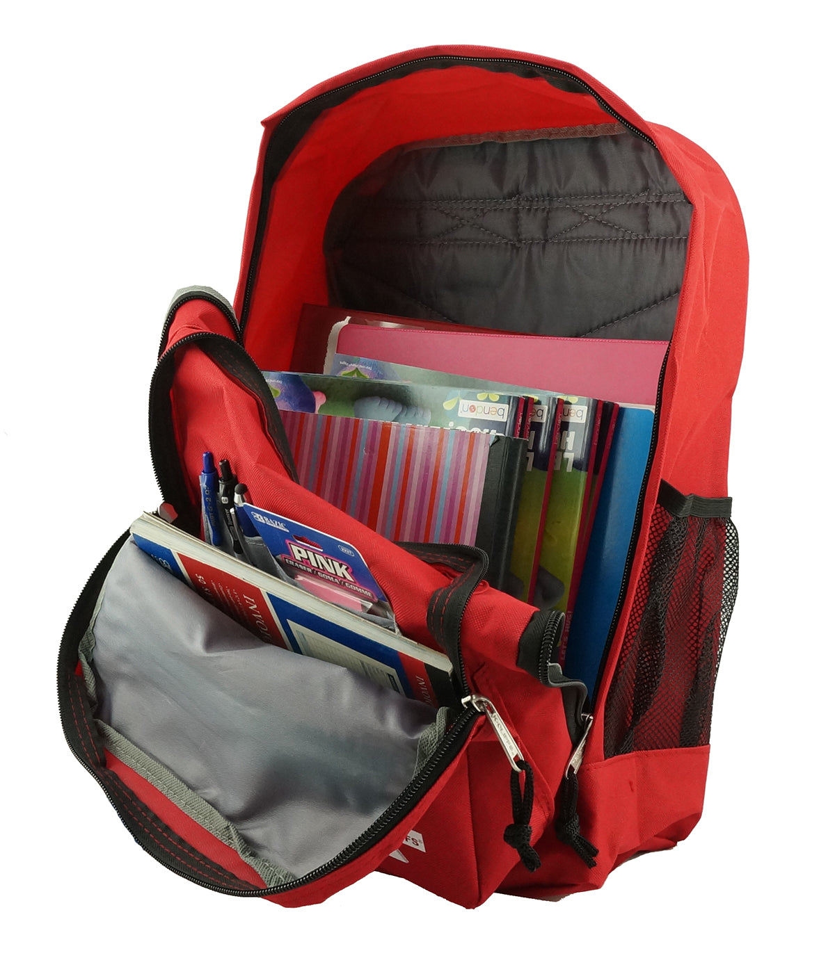 - 24 PACKS | $8.33 PER PACK || Wholesale Case Lot: 24pcs Classic College School Backpack Fits 15.6" Laptop