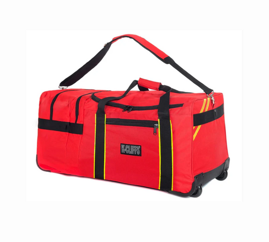 Wholesale 4 pcs  Rolling Firefighter  Heavy-Duty Gear Duffel Bag Deluxe EMT EMS Duffel with Wheels  |||   4 PACKS | $74.99 PER PACK