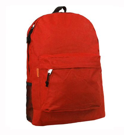 - 30 PCS | $6.33 PER PACK ||   Case Lot:  30 pcs Classic 18" Padded School Backpack W/Side Pocket - Ideal for School Books and Essentials