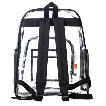 - 20 PACKS | $19.99 PER PACK ||    Wholesale Case Lot: 20pcs Clear Backpacks - Durable PVC, Quality See-Through Student Bookbag