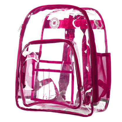 - 20 PACKS | $19.99 PER PACK ||    Wholesale Case Lot: 20pcs Clear Backpacks - Durable PVC, Quality See-Through Student Bookbag