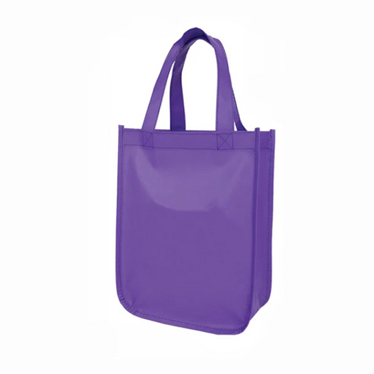 Case Lot: 200 pcs Non-Woven Cosmo Small Matte Laminated Tote  9"W x 11.5"H x 4"G  |||  200 PACKS | $1.65 PER PACK