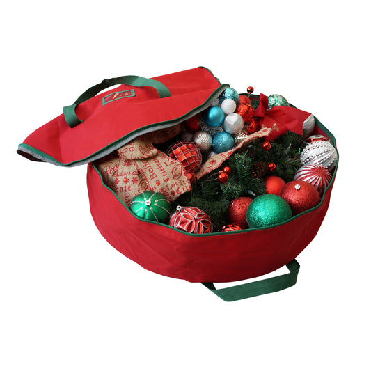 Wholesale Case Lot: 20 pcs Wreath Storage Bag Christmas Garland Holiday Ornament Storage | Up to 30 Inches  |||   20 PACKS | $9.49 PER PACK