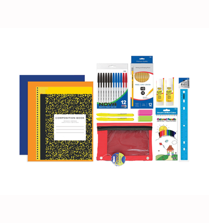 12 PACKS | $14.92 PER PACK ||    Wholesale School Supply Kit-Set C (48 items)