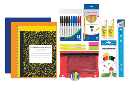 12 PACKS | $14.92 PER PACK ||    Wholesale School Supply Kit-Set C (48 items)