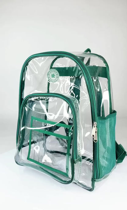 - 20 PACKS | $19.99 PER PACK ||    Wholesale Case Lot: 20pcs Clear Backpacks - Durable PVC, Quality See-Through Student Bookbag