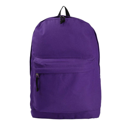 - 36 PCS | $5.55~$5.71 PER PACK ||  Case Lot:  36pc / 24pcs Simple and Classic 18" School Backpack - Basic Book Bag Design