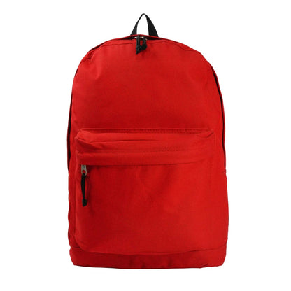 - 36 PCS | $5.55~$5.71 PER PACK ||  Case Lot:  36pc / 24pcs Simple and Classic 18" School Backpack - Basic Book Bag Design